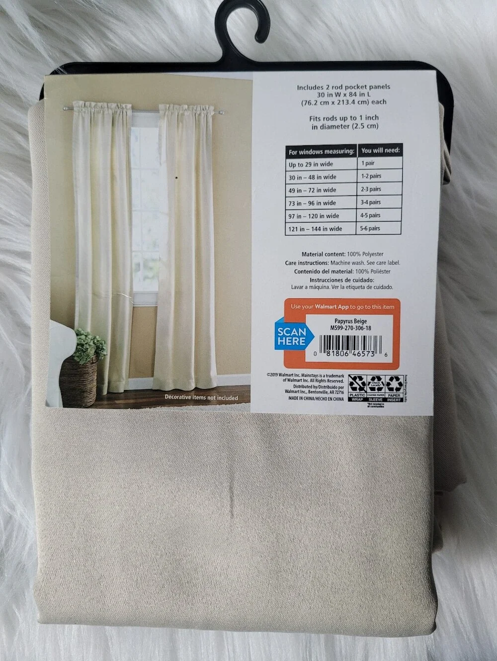 Mainstays Room Darkening Curtains